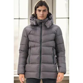 Pánská vesta M8659 DEWBERRY MEN'S COAT-ANTHRACITE-1 dewberry šedá 2963040