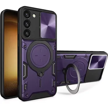 Pouzdro na mobilní telefon Kryt Samsung Galaxy S23 Techsuit CamGuard Pro - fialový