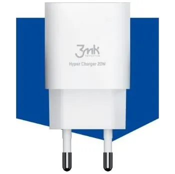 Povinná bezpečnostní výbava 3MK síťová nabíječka - Hyper Charger 20W, bílá