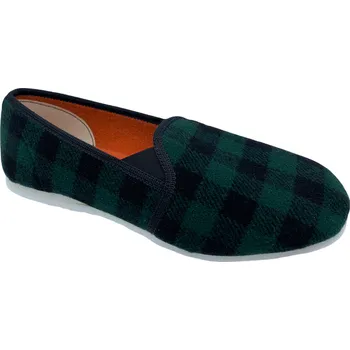 Dámské pantofle Dámské domácí papuče Bokap 082 zelená kostka Velikost: 40 (EU)