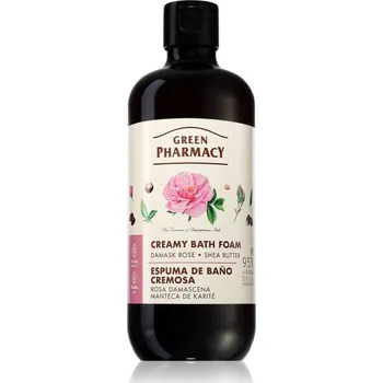 Koupelová pěna Green Pharmacy Damask Rose & Shea Butter Bath Foam krémová pěna do koupele s bambuckým máslem 500 ml