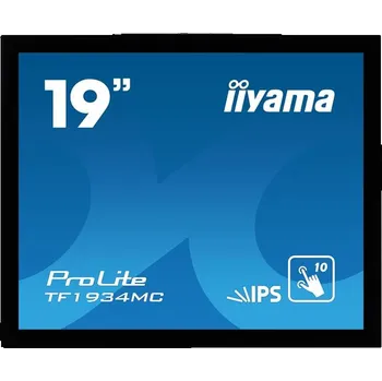 Monitor 19" iiyama TF1934MC-B7X: IPS, 1280x1024, capacitive, 10P, 350cd/m2, VGA, DP, HDMI, IP65, černý