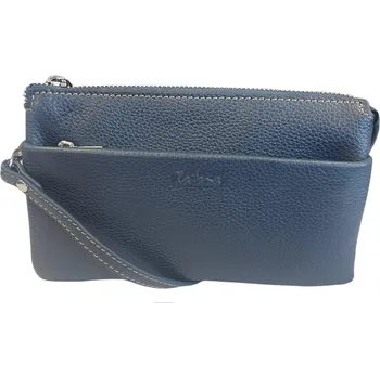 Kabelka KATANA kožená malá crossbody kabelka modrá 69600-06 tmavě modrá