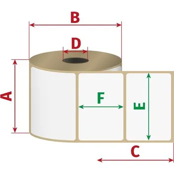 Tiskárna Etikety Zebra Nalepovací štítky 76x51, pro termální tisk, 1ks