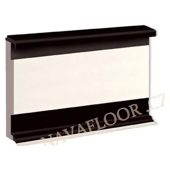 soklová lišta vinylová obvodová lišta BOLTA ČERNÁ délka 2,5m
