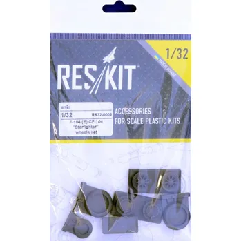 Plastikový model Reskit 1/32 F-104 (E) CF-104 Starfighter wheels (HAS,ITA)