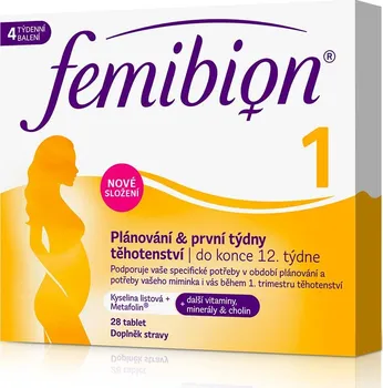 Podpora plodnosti Procter & Gamble Femibion 1 Plánování a 1.trimestr 28 tbl.