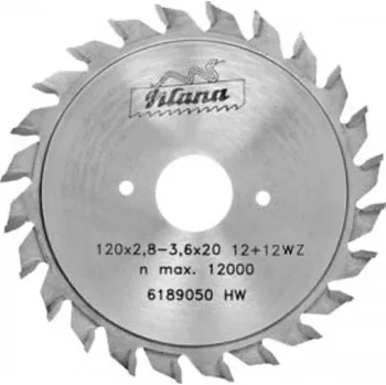 Pilový kotouč Předřezový pilový kotouč na dřevo SK 5393.1 WZ HP – dvoudílný 24 20 mm 2,8 - 3,6 mm 120 mm
