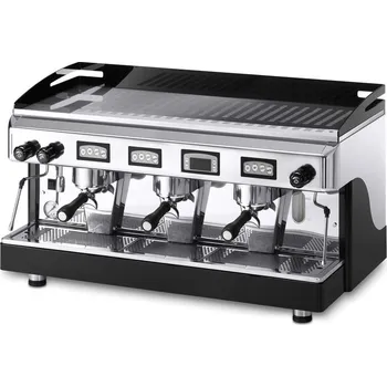 Kávovar ASTORIA/MCE s.r.l. KÁVOVAR TOUCH SAE/3 DSP TŘÍPÁKOVÝ - ELEKTRONICKÉ OVLÁDÁNÍ A DISPLEJ - NEREZ/BORDÓ