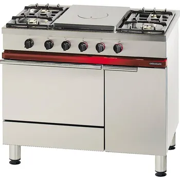 Sporák Société Industrielle de Lacanche SPORÁK PLYNOVÝ CG 1051 GACF EKT - 4 HOŘÁKY, VARNÝ TÁL, EL. KONVEKČNÍ TROUBA