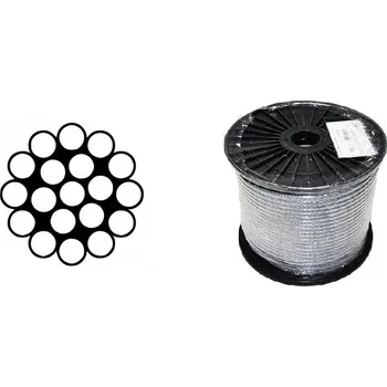 Lano MTR Lano ocelové DIN 3053 (1×19) malá cívka Varianta: Lano ocelové DIN 3053 (1×19) malá cívka 1,5mm Zn