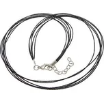 Šňůrka na krk černá, 6 x 0,6 mm