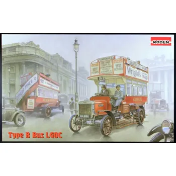 Plastikový model Roden 1/72 Type B Bus LGOC (London 1914)