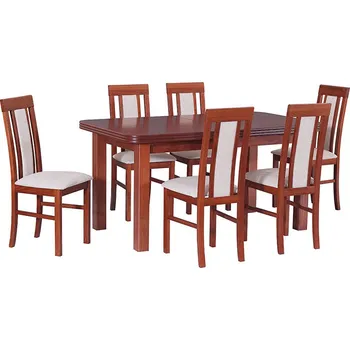 Jídelní set Jídelní set 6+1 Oto Vyberte Tkaninu:: Tkanina 8, Vyberte Moření:: Komplet Venge