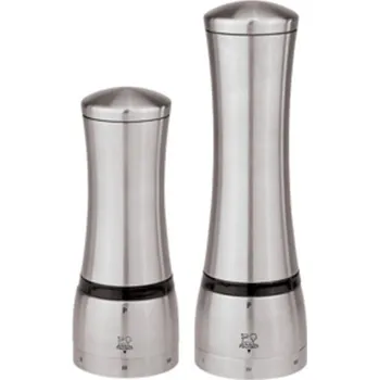Mlýnek na koření MLÝNKY NA PEPŘ A SŮL, zn. PEUGEOT - MAHE - NEREZOVÉ Varianta: MLÝNEK NA SŮL, zn. PEUGEOT - MAHE, výška 16 cm