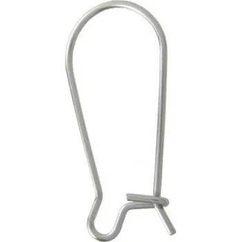 Řetízek Ocelové náušnicové zapínání uzavřené - 1kus