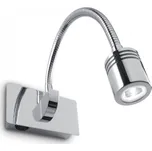 LED nástěnné svítidlo Ideal lux Dynamo AP1 031460 1x3W - chrom + sada - Trio LED žárovka 2x10W | E27 | 3000K | 806lm