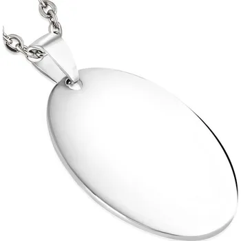 Přívěsek Oválná destička chirurgická ocel