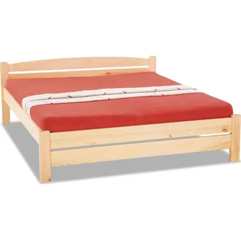 Postel Krajča Manželská postel z masivu Boro (letiště) 160 x 200 cm Povrchová úprava dřeva: Bezbarvý lak PUR, Druh dřeva: Jasan