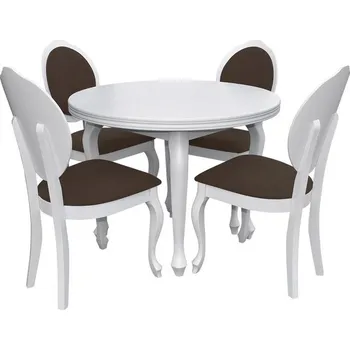 Jídelní stůl Jídelní set pro 4 osoby - RK005, Barva dřeva: sonoma, Potah: Casablanca 2304 MIRJAN 5902928411096