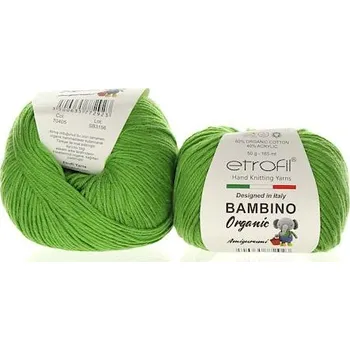 Příze Bambino Organic 70405 trávově zelená
