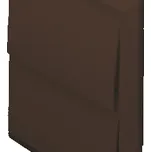 Ventishop VP-125/200x200 HMZh větrací žaluzie s přírubou hnědá
