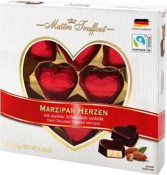 Bonboniéra Maitre Truffout Marzipan Hearts 110 g
