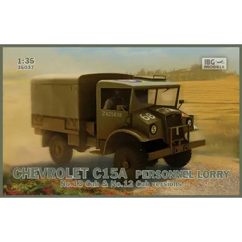 Plastikový model IBG 1/35 Chevrolet C15A Personnel L. (No.12 & 13 Cabs)