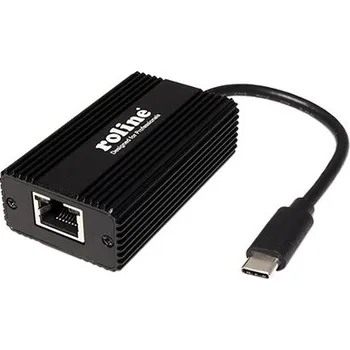 Síťová karta ROLINE Adaptér USB 5Gbps, USB C(M) -> 2,5 Gigabit Ethernet - 12.02.1103