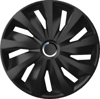 Poklice na kolo Kryty kol GRIP PRO BLACK 14" sada 4ks