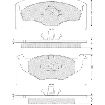 Brzdová destička Sada brzdových destiček STARLINE