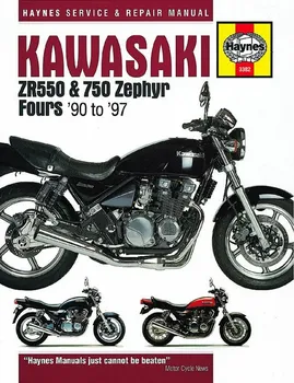 Technika Haynes Service & Repair Manual: Kawasaki ZR550 & 750 Zephyr Fours: '90-'97 - Haynes Publishing [EN] (2015, brožovaná)