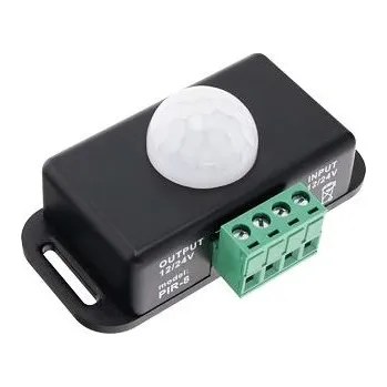 Pohybové čidlo PIR pohybové čidlo, infraspínač pohybu 12/24V DC 8A