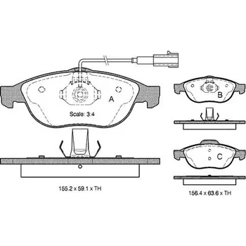 Brzdová destička Sada brzdových destiček STARLINE