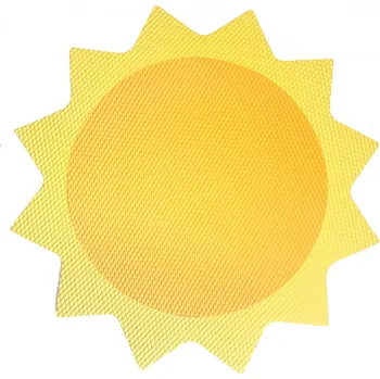 VYLEN s.r.o. Nástěnka Sluníčko- dvoubarevné Střed- tmavě žlutá, paprsky žlutá, ⌀ 32 cm