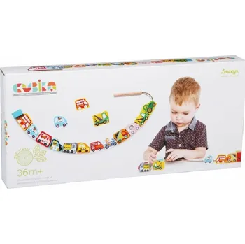 Výuková hračka Cubika 14316 navlékací dopravní prostředky