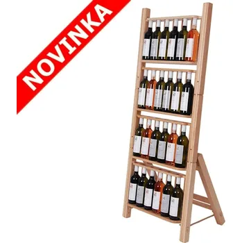 Stojan na víno Stojan na víno 667 - Dřevěný stojan na 24 lahví vína