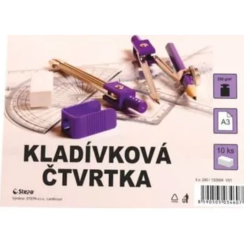 Karton Karton kreslicí A3, 250 g, bílý, 10 ks