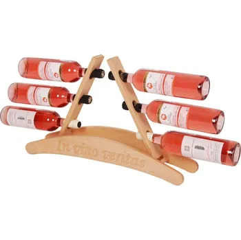 Stojan na víno Stojan na víno 634 - Dřevěný stojan na 6 lahví vína