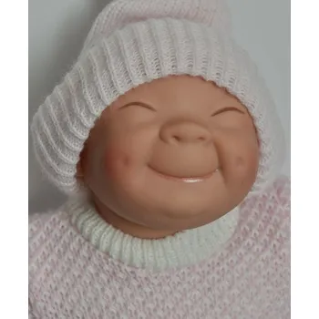 Panenka Prcek v pyžamu se šátkem - holka usmívající se jako MĚSÍČEK od f. Lamagik (španělský šklebík - 23 cm)