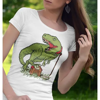 Dámské tričko Tričko s potiskem T-Rex Lady dámské