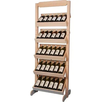 Stojan na víno Stojan na víno 623 - Dřevěný stojan na 30 lahví vína
