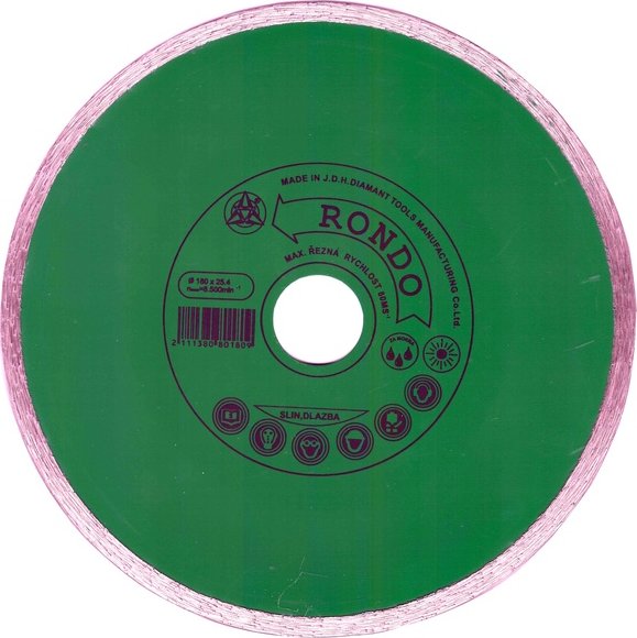 RONDO RCS180, celoobvodový kotouč na obklady, keramiku