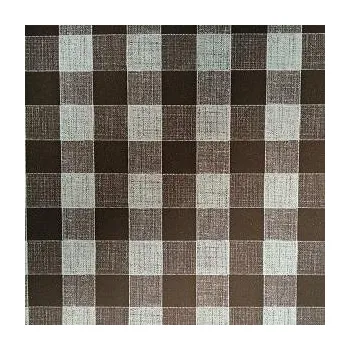 ubrus SVITAP s.r.o. UBRUSOVINA PVC s textilním podkladem/PVC ubrus - vzor kostka hnědá