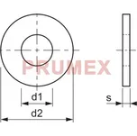 Podložka pro dřevěné konstrukce DIN 440R M16 / 17,5 pozink