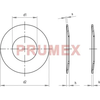 Matice Talířová pružina DIN 2093 15,0x06,2x0,50