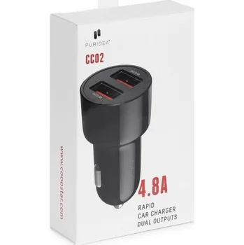 Autodobíječ 4.8A Dual černý