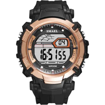 Hodinky Sportovní digitální hodinky Smael 1620 zlaté Skladem v ČR