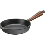 SKEPPSHULT LITINOVÁ PÁNEV HLUBŠÍ 20CM, DŘEVĚNÁ RUKOJEŤ