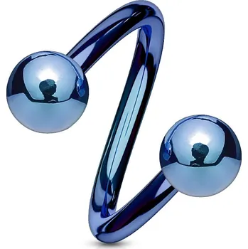 Piercing Šperky4U Piercing spirála modrá - SP1001B-16115